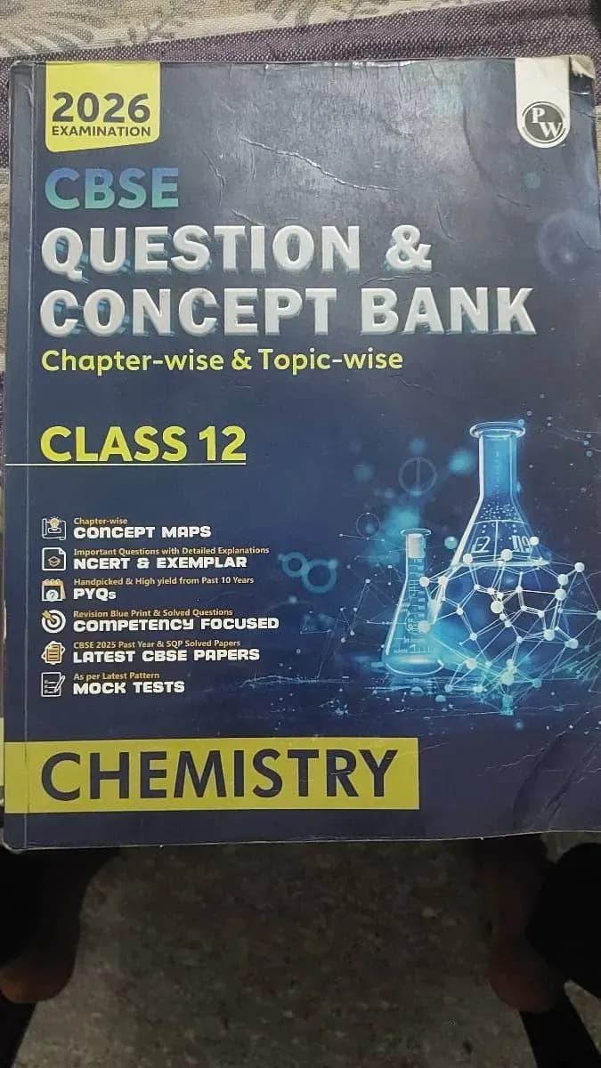 Chemistry Question bank class 12th pw price Negotiable