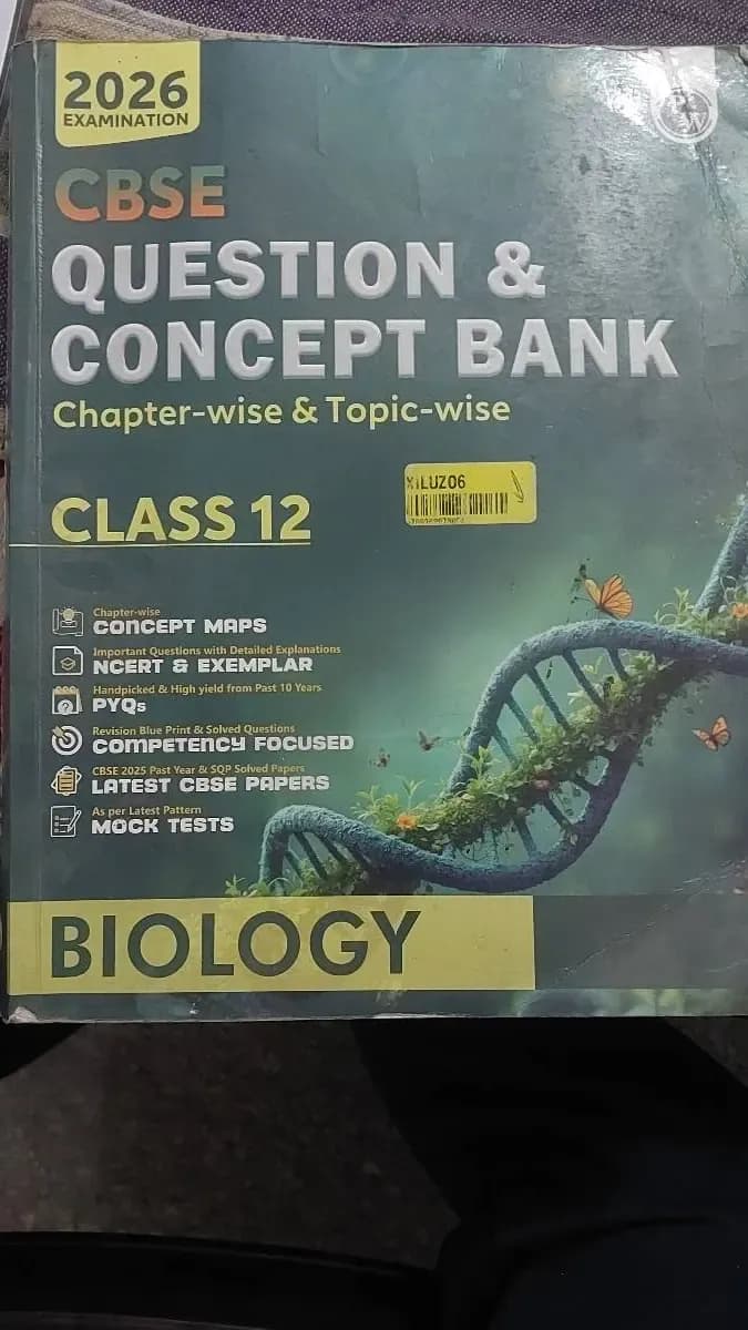 Biology Class 12th pw Question bank